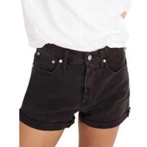 Madewell Women’s High Rise Denim Shorts, Lunar Black, Size 29